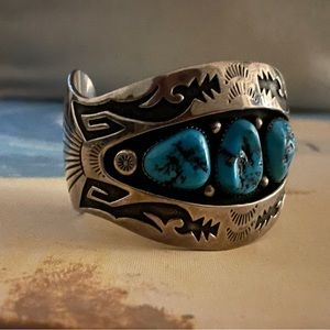 NAVAJO フランシス・L・ビゲイ VINTAGE ナジャバングル ナバホ Francis Begay／Naja pendant top 